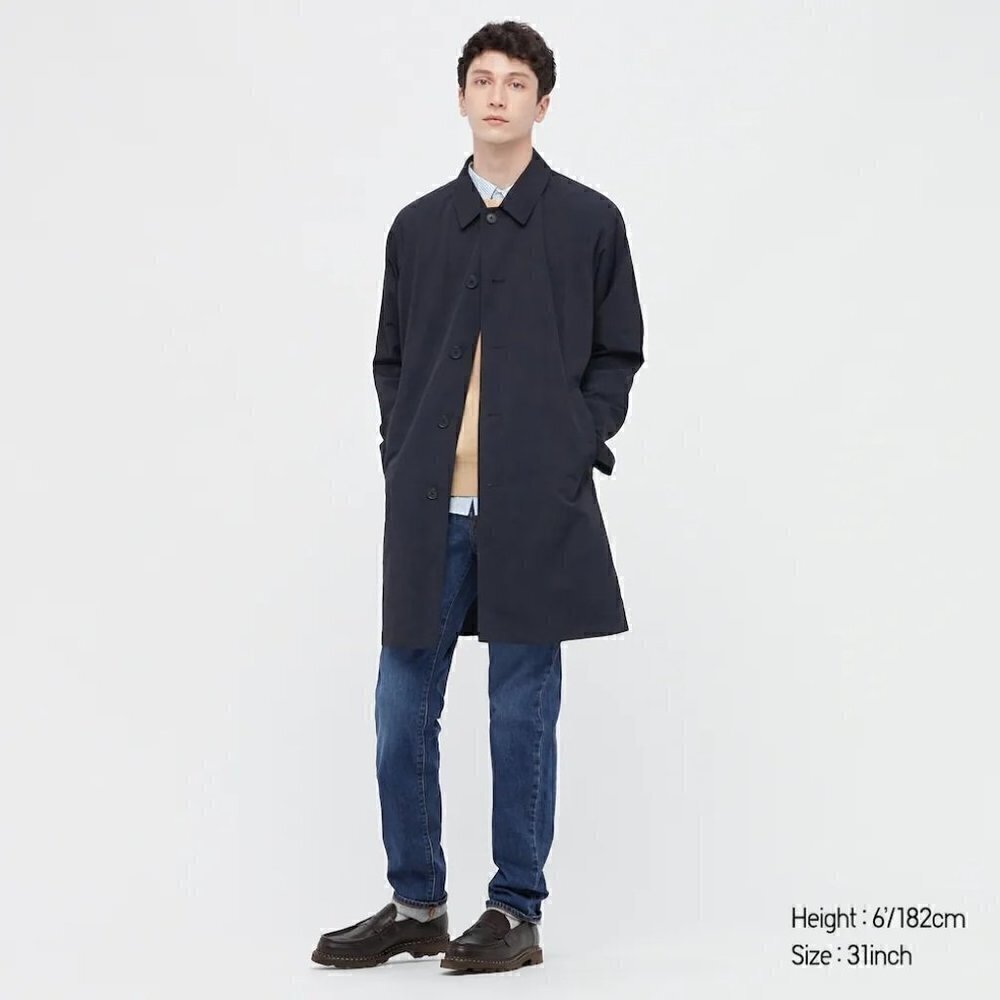 NWT‎ UNIQLO Men's Slim Fit Straight Jeans Blue 28X34